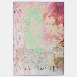 Post-it® elle qui est courageuse est librement bloc-notes