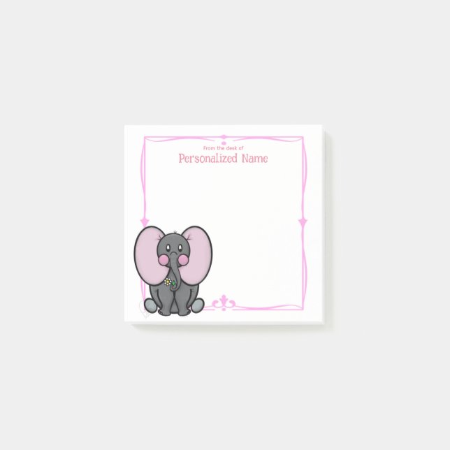Post-it® Ellie Phant Pink (Devant)