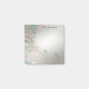 Post-it® Embellister Gold Blue Stones Publier des notes