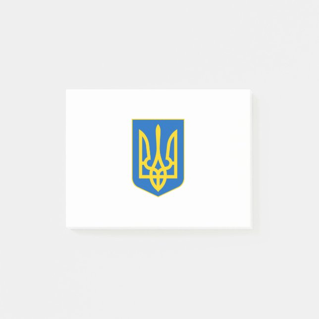 Post-it® emblème de l'Ukraine (Devant)