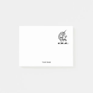 Post-it® Emblème de tête de l'licorne héraldique