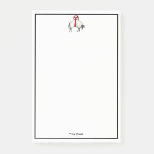 Post-it® Emblème héraldique en laiton de bélier berceau