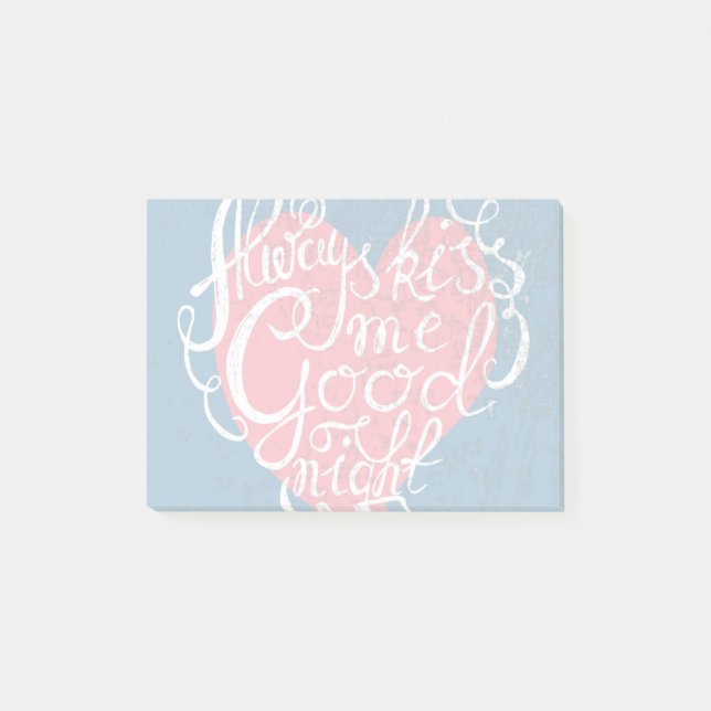 Post-it® Embrassez-toujours moi bonne nuit (Devant)