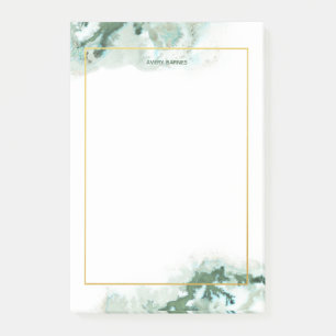 Post-it® Émeraude Élégante Ombrée Marbre Personnalisé