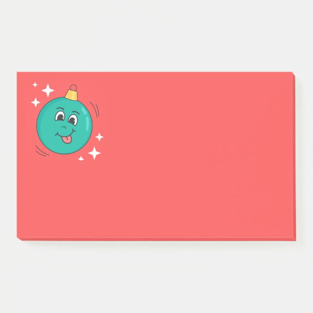Post-it® émoji de Noël sourire (Devant)