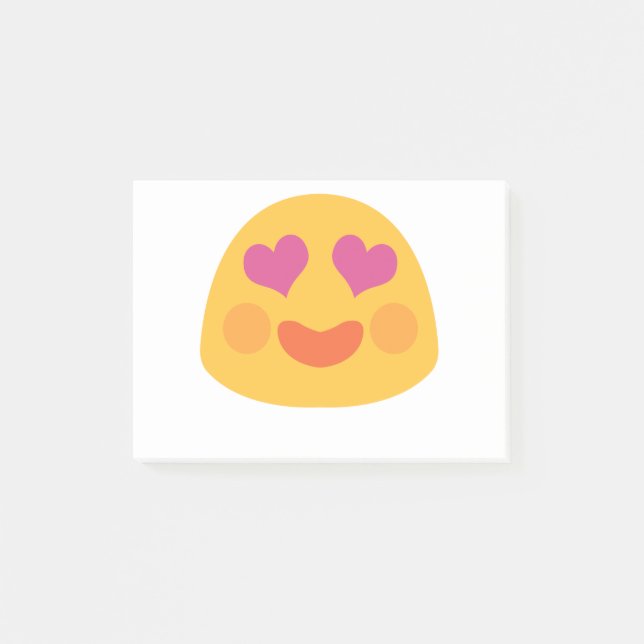 Post-it® Emoji des yeux du coeur (Devant)