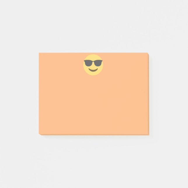 Post-it® Emoji Élégant Avec Lunettes (Devant)