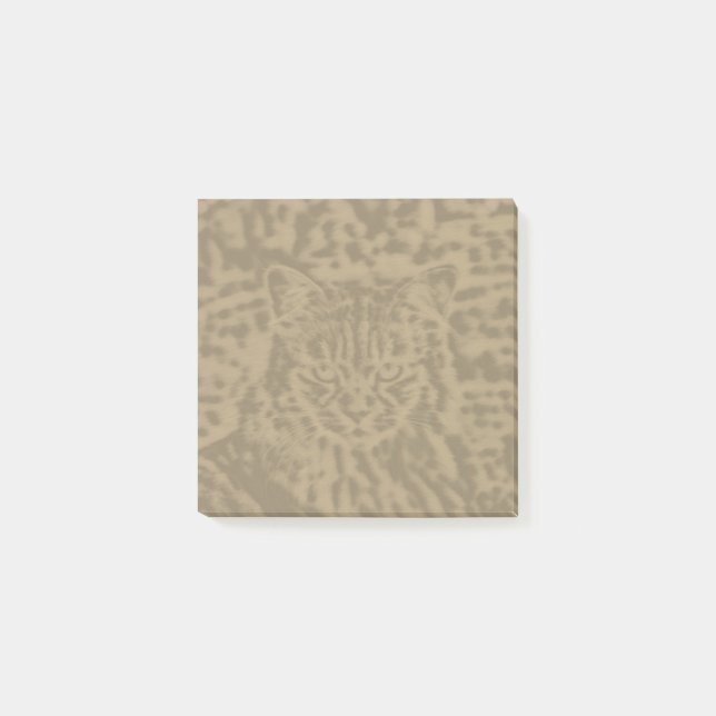 Post-it® empreinte de léopard de chat 3 x 3 (Devant)