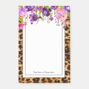 Post-it® empreinte de léopard, guépard, tendance, floral, d