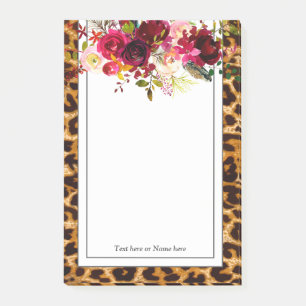 Post-it® empreinte de léopard, guépard, tendance, floral, s
