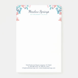 Post-it® Empreinte de patte à fourrure et à feuillage de 