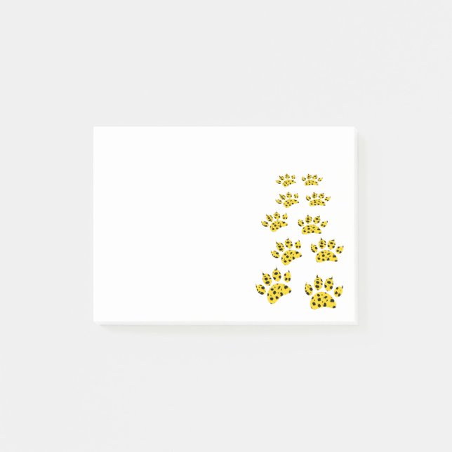 Post-it® Empreinte de patte Cheetah (Devant)