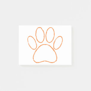 Post-it® Empreinte de patte de chiot esquissée
