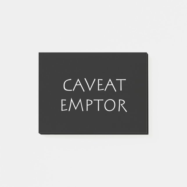 Post-it® Emptor Caveat (Devant)
