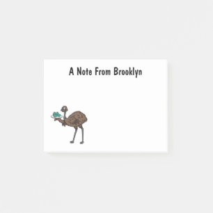 Post-it® Emu avec dessin animé d'oeufs