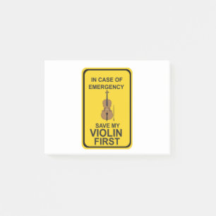 Post-it® En coque d'urgence Sauvez mon violon d'abord