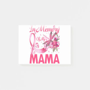 Post-it® En mémoire de ma maman Dragonfly Cancer du sein