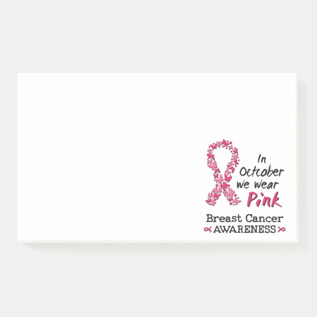 Post-it® En Octobre nous portons rose Cancer du sein Sensib (Devant)