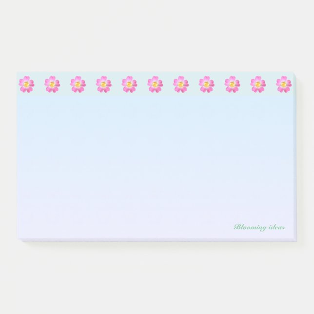 Post-it® En-tête de belle fleur (Devant)