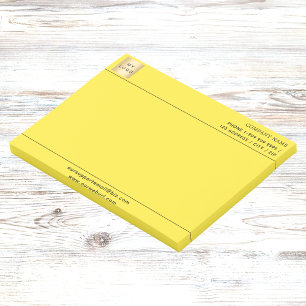Post-it® En-tête du logo de l'entreprise jaune