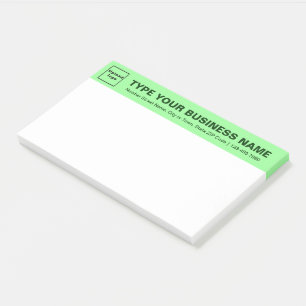 Post-it® En-tête vert clair de grande marque commerciale