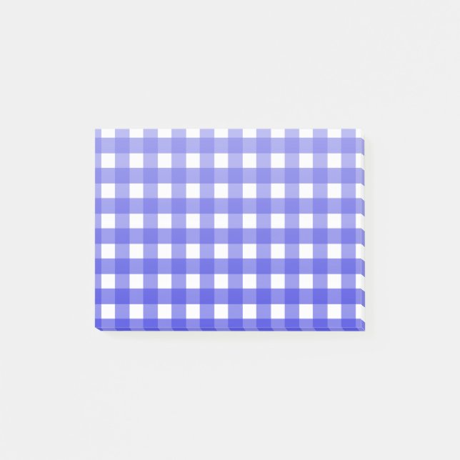 Post-it® En vichy bleu royal (Devant)