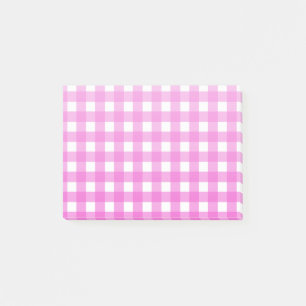 Post-it® En vichy rose