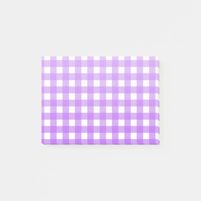 Post-it® En vichy violet brillant (Devant)