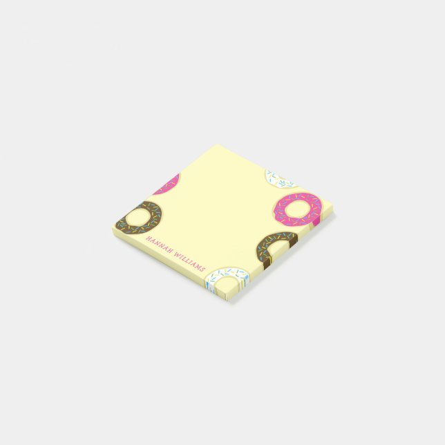 Post-it® Enfant Mignon Gâteau Beignet pour Enfants (Incliné)