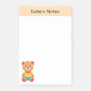 Post-it® Enfants d'ours en peluche de couleur mignonne Pers
