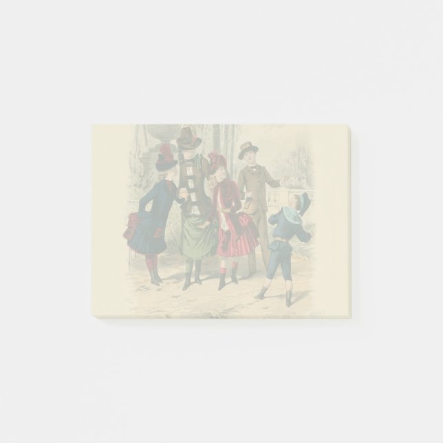 Post-it® Enfants Famille Antique Victorienne Enfant (Devant)