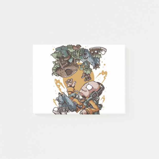 Post-it® Enfants Humains Et Arbres (Devant)
