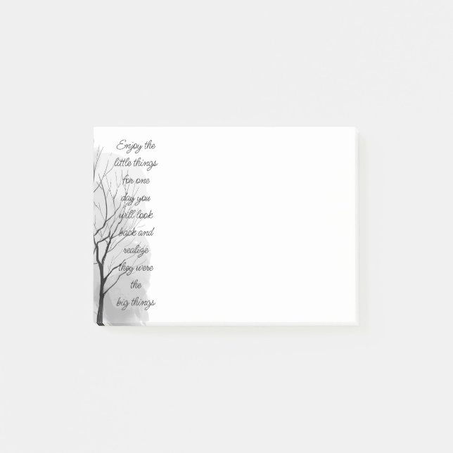Post-it® Enjoy Little Things Inspirational Life Quote (Devant)