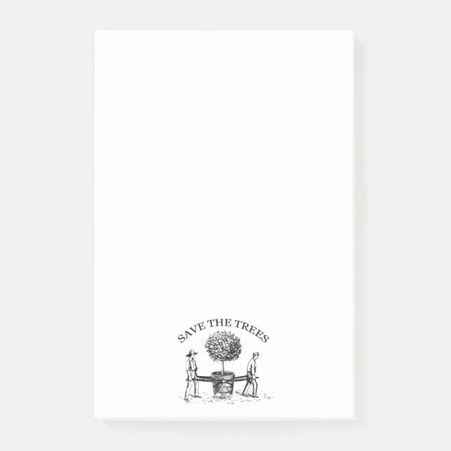 Post-it® Enregistrer les mémoires d'illustration Vintage Ar (Devant)