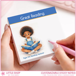 Post-it® Enseignant Amateur de Livres Encourageant la Lectu