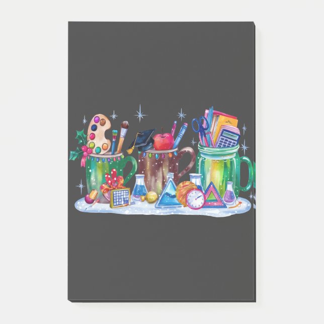 Post-it® Enseignant Noël | Tasse Joyeux Enseignant (Devant)