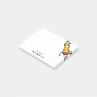 Post-it® Enseignant Pencil Spatiale Rocket School