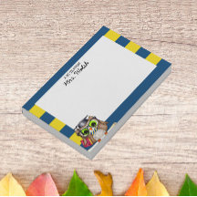 Enseignant personnalisé Smart Owl Blue Gold