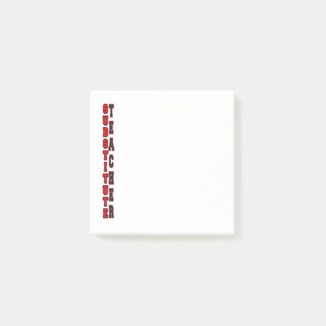 Post-it® Enseignant remplaçant (Devant)