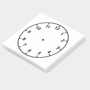 Post-it® Enseignant Vide Horloge Face Aide pédagogique