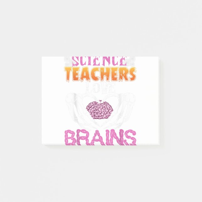 Post-it® Enseignants de sciences amusants Aimer les cerveau (Devant)