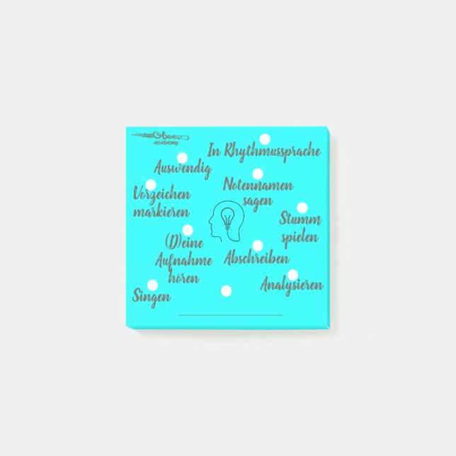 Post-it® Enseignement de la musique - Enseignement des inst (Devant)