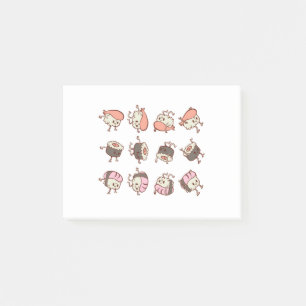 Post-it® Entraînement de sushi en exercice