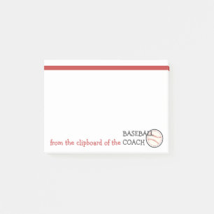 Post-it® Entraîneur de baseball Funny Sports Porte - bloc à