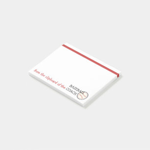 Post-it® Entraîneur de baseball Funny Sports Porte - bloc à