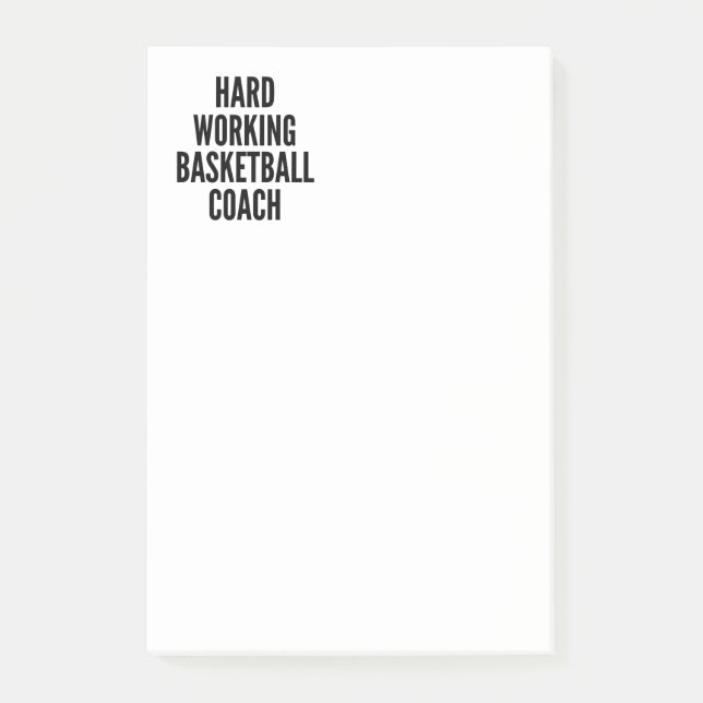 Post-it® Entraîneur De Basket-Ball (Devant)
