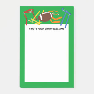 Post-it® Entraîneur de Football Américain Personnalisé
