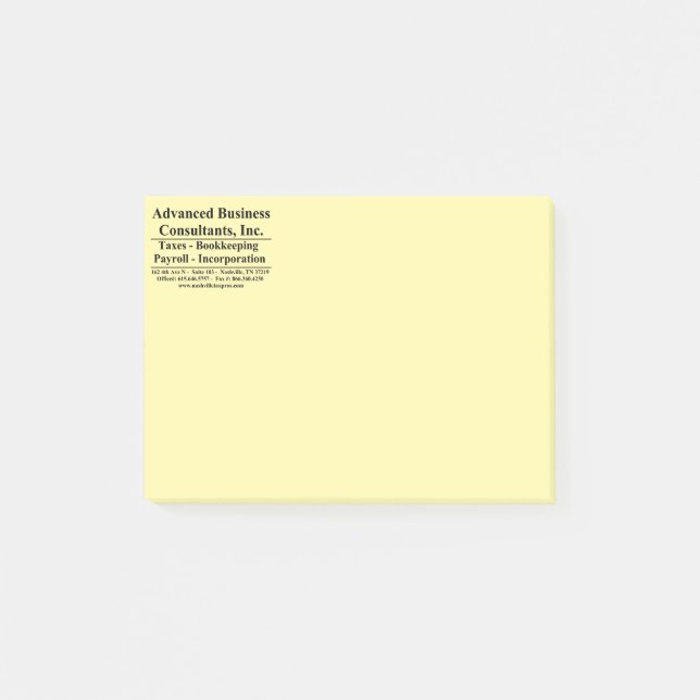 Post-it® Entreprise Avancée (Devant)