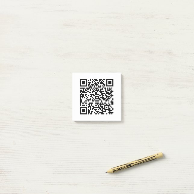 Post-it® Entreprise de code QR personnalisé (Sur un bureau)