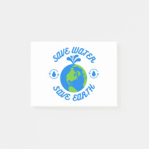 Post-it® Épargnez l'eau, sauvez la Terre